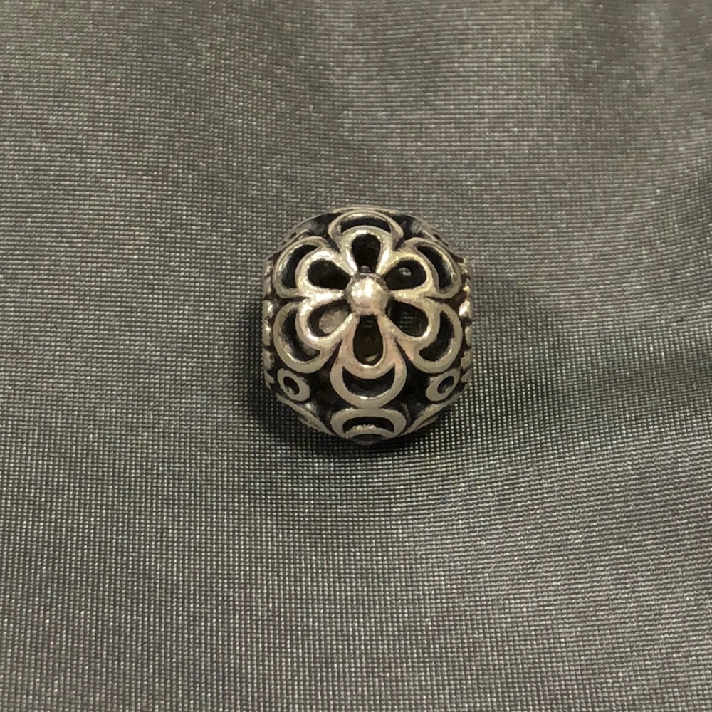 Authentic Pandora Open works flower charm